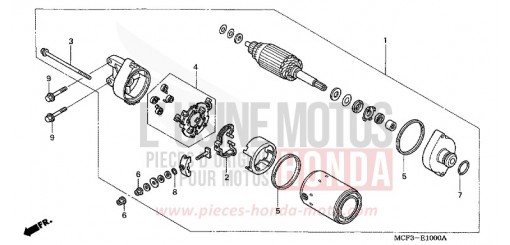 MOTORINO DI AVVIAMENTO VTR1000SP1 di 2001